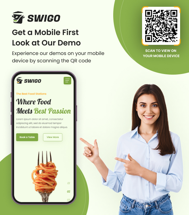 Swigo - Fast Food And Restaurant React Template