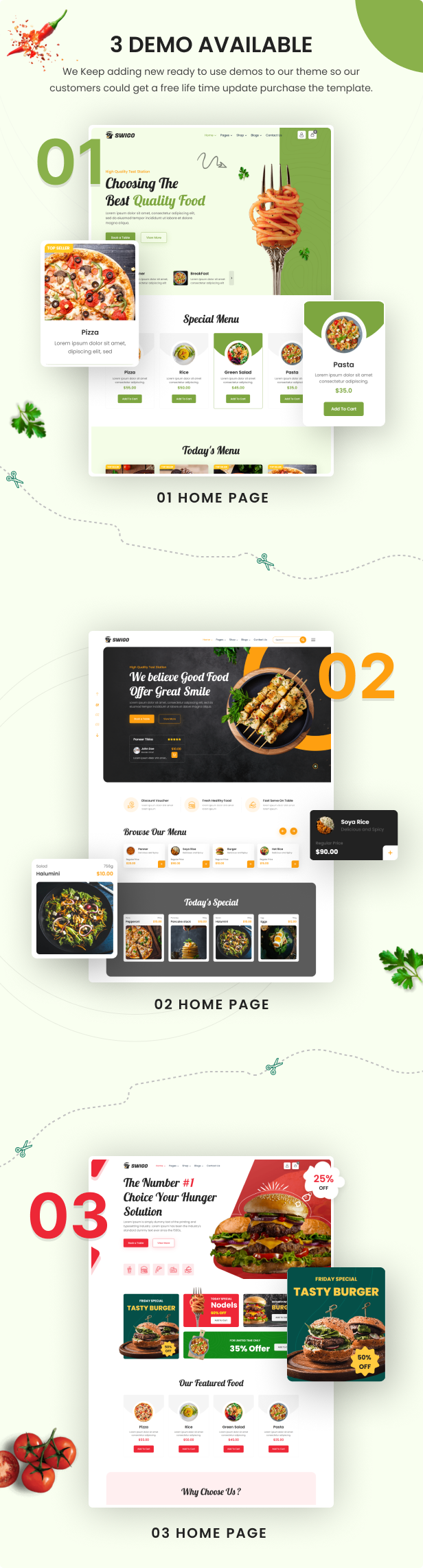 Swigo - Fast Food And Restaurant Tailwind CSS Template